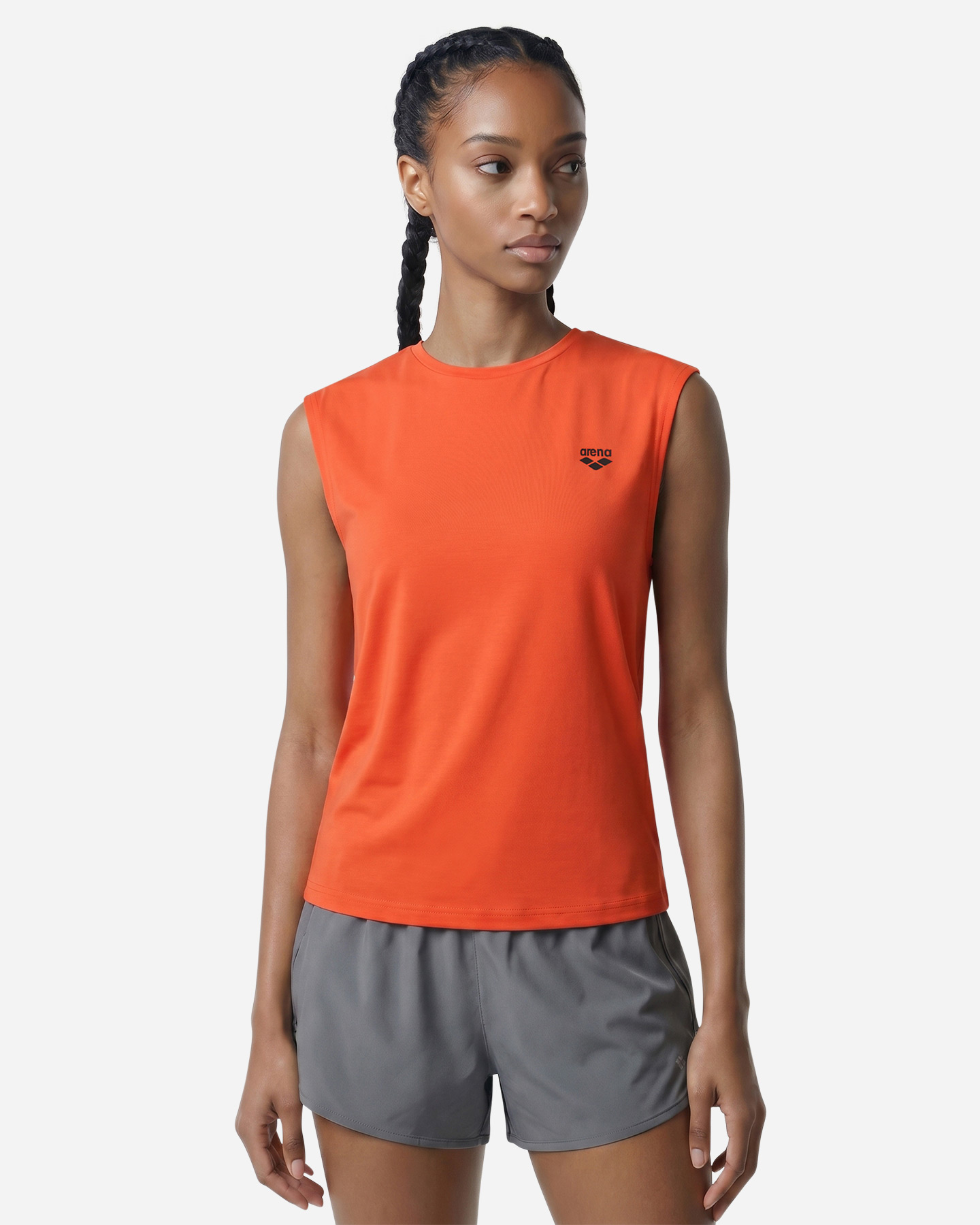 Canotta training ARENA SMALL LOGO W - Arancione - 2 | Cisalfa Sport