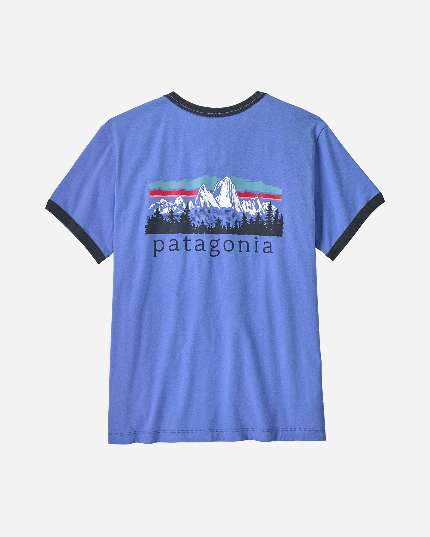 T-shirt PATAGONIA FITZ ROY FOOTHILLS RINGER W - Blu - 1 | Cisalfa Sport