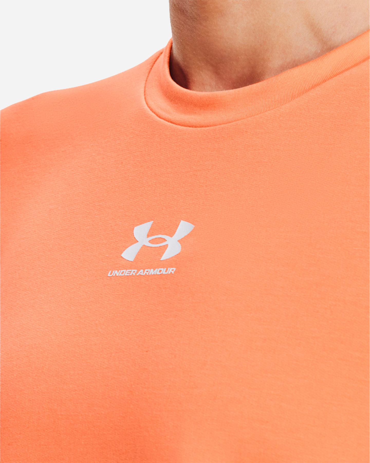 Felpa UNDER ARMOUR SMALL LOGO W - Arancione - 4 | Cisalfa Sport