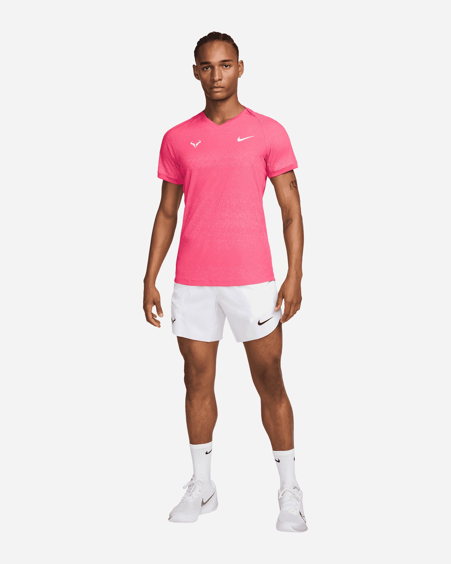 T-shirt tennis NIKE DRI FIT ADVANTAGE RAFA M - Rosa - 4 | Cisalfa Sport