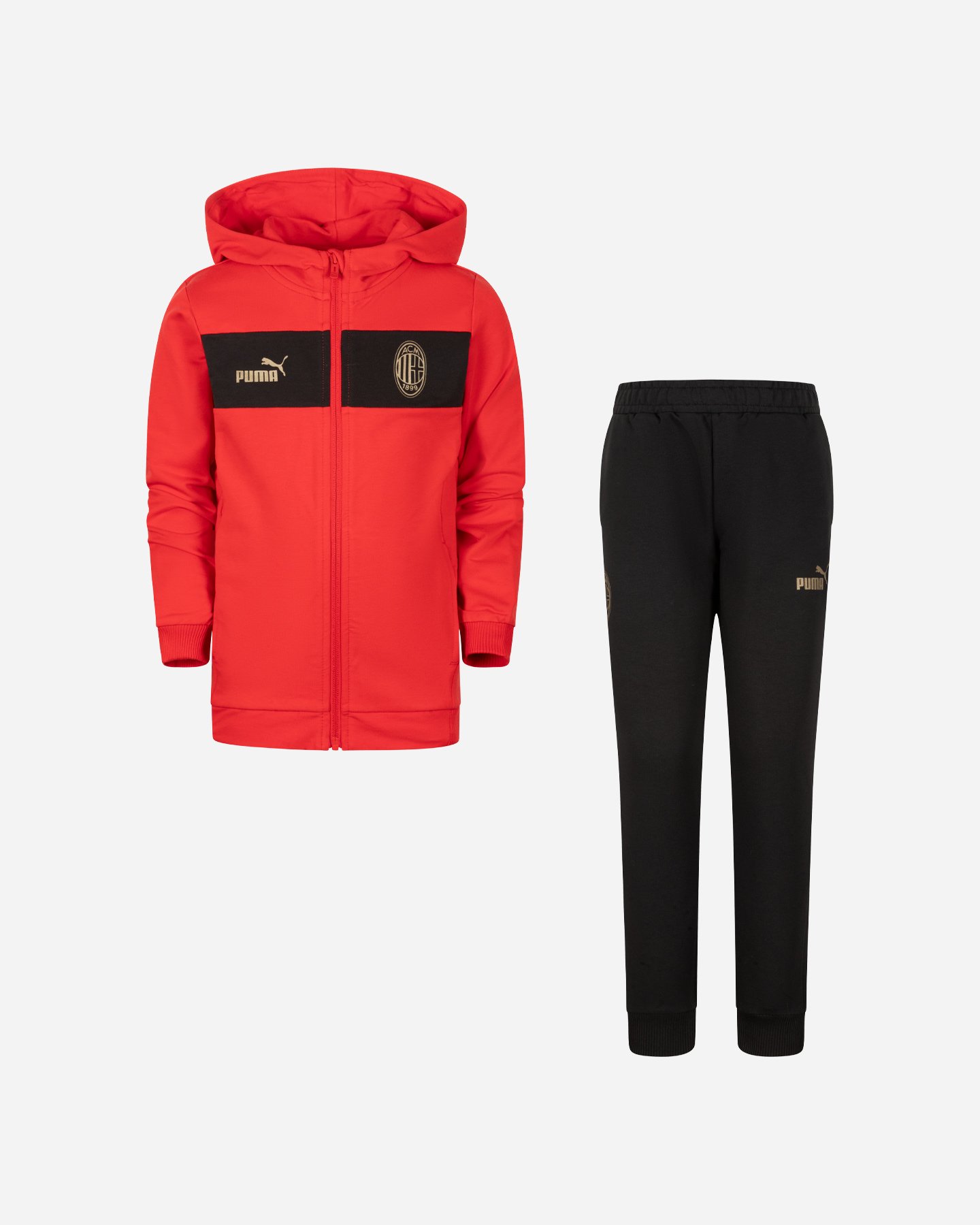 Tuta calcio ufficiale PUMA MILAN FAN SUIT 24-25 JR - Nero - 0 | Cisalfa Sport