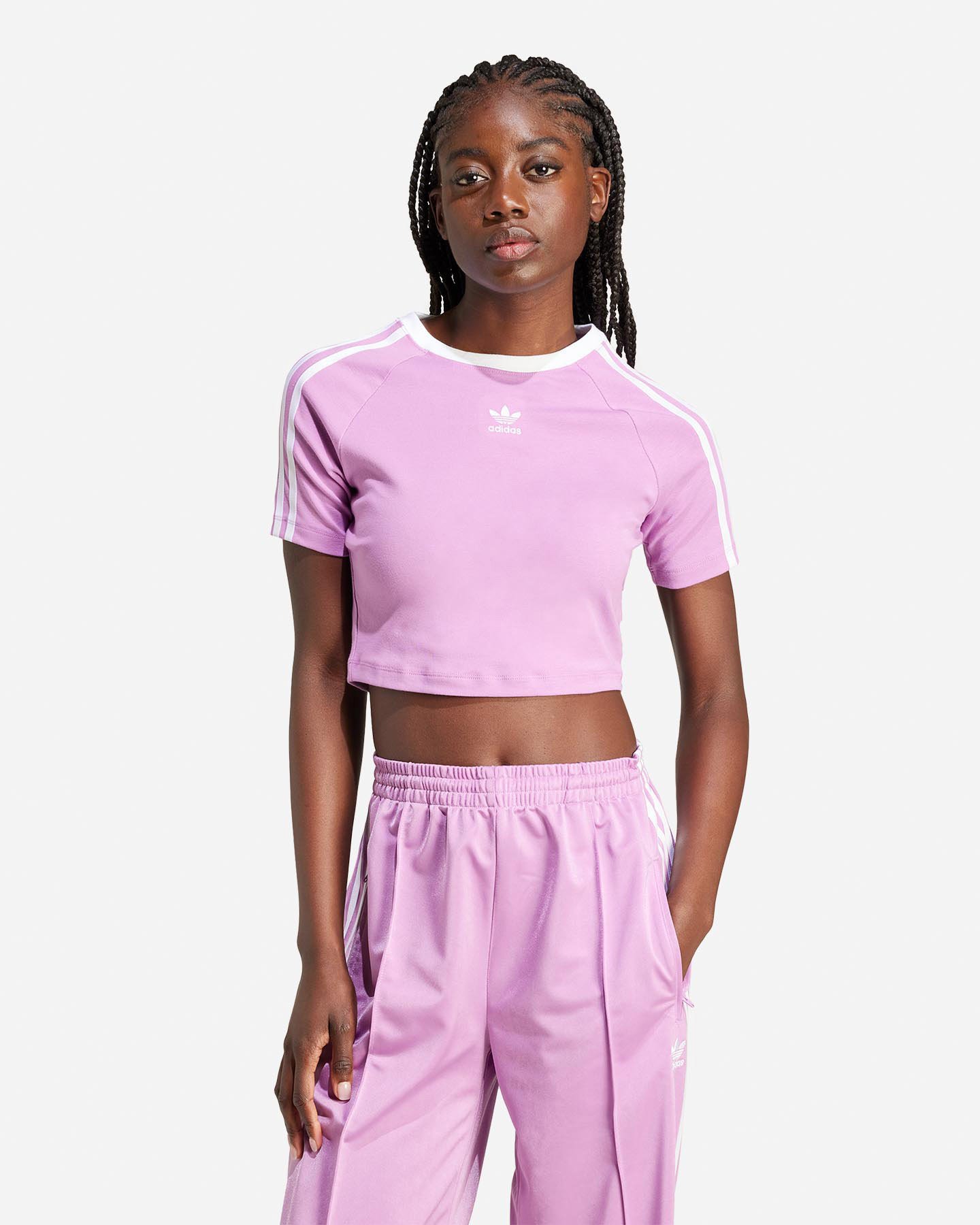 T-shirt ADIDAS ORIGINAL 3STRIPES W - Lilla - 1 | Cisalfa Sport