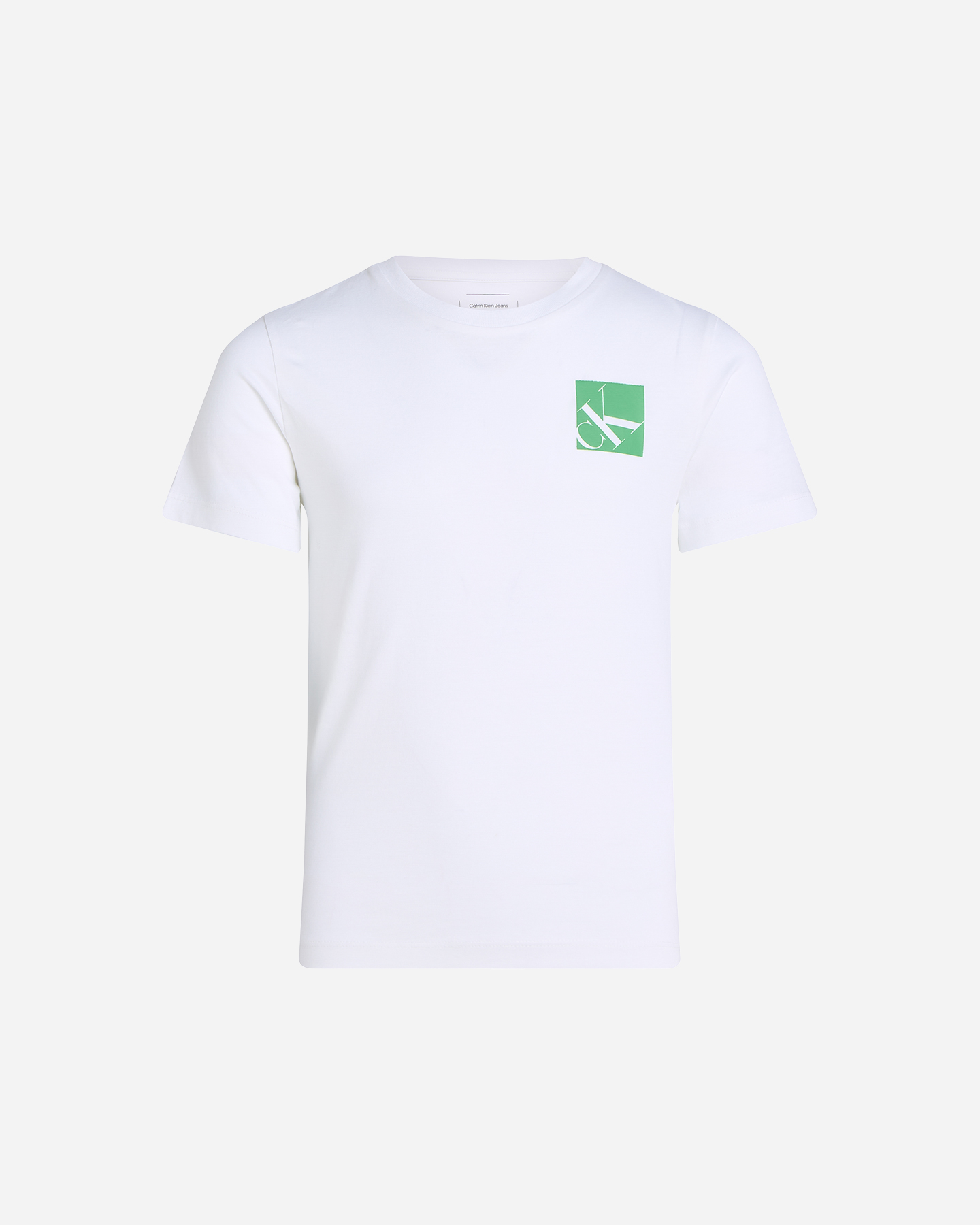 T-shirt CALVIN KLEIN JEANS BOX LOGO JR - Bianco - 0 | Cisalfa Sport