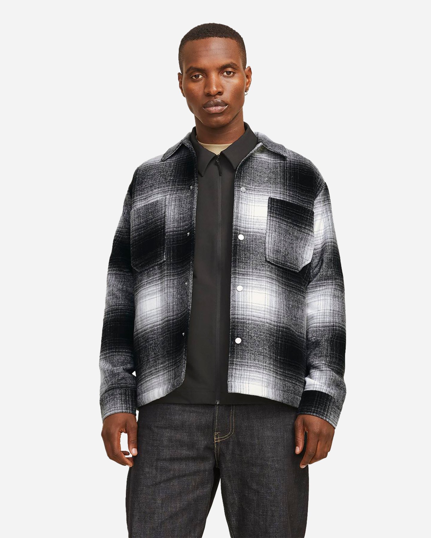 Camicia JACK & JONES COHELVETICA PADDED M - Nero - 1 | Cisalfa Sport