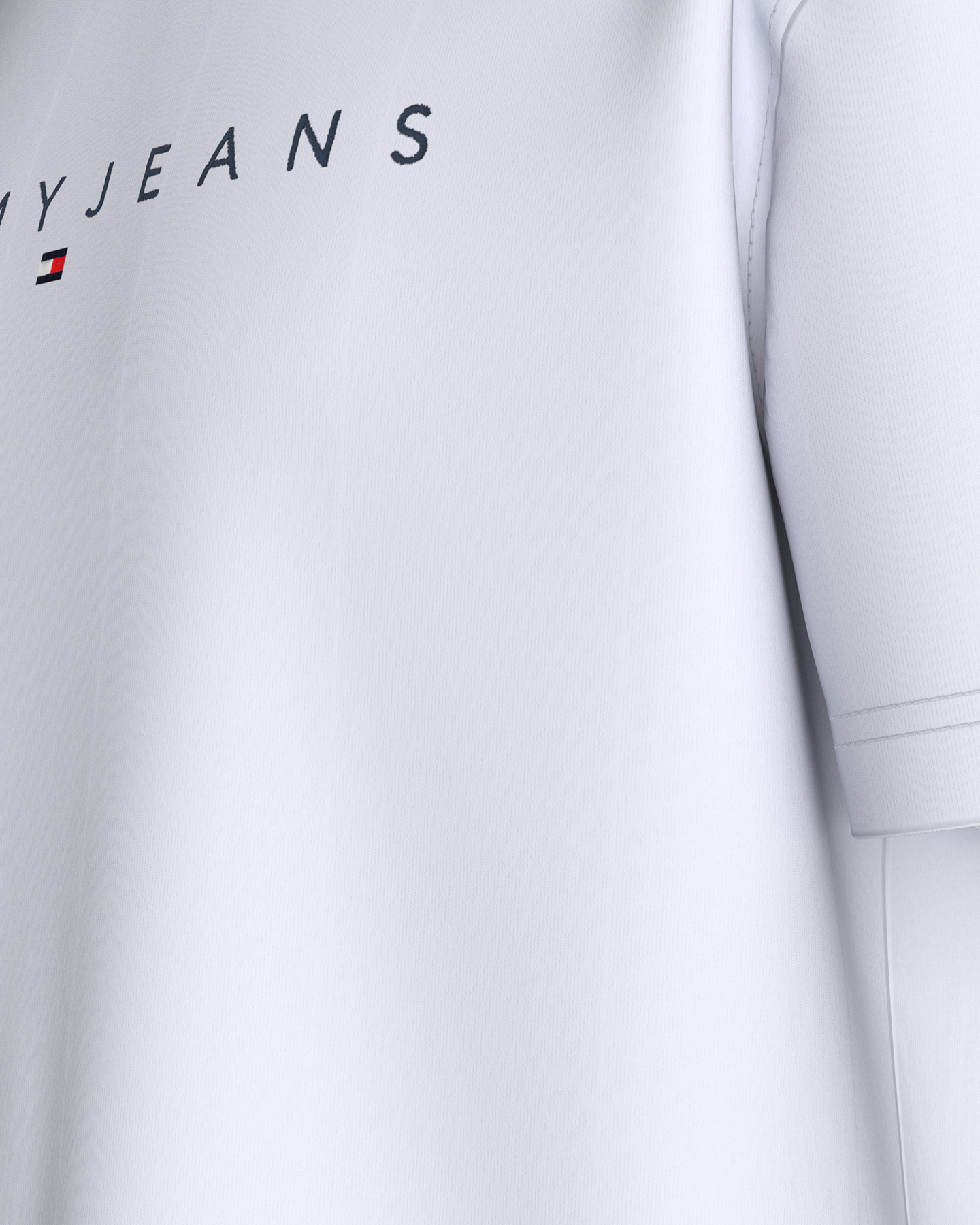 T-shirt TOMMY HILFIGER LINEAR LOGO M - Bianco - 4 | Cisalfa Sport