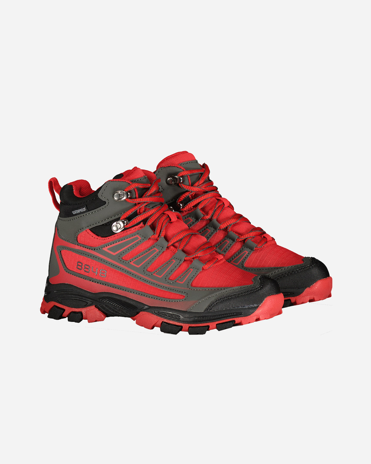 Scarpe escursionismo 8848 DOBBIACO MID WP JR - Rosso - 1 | Cisalfa Sport