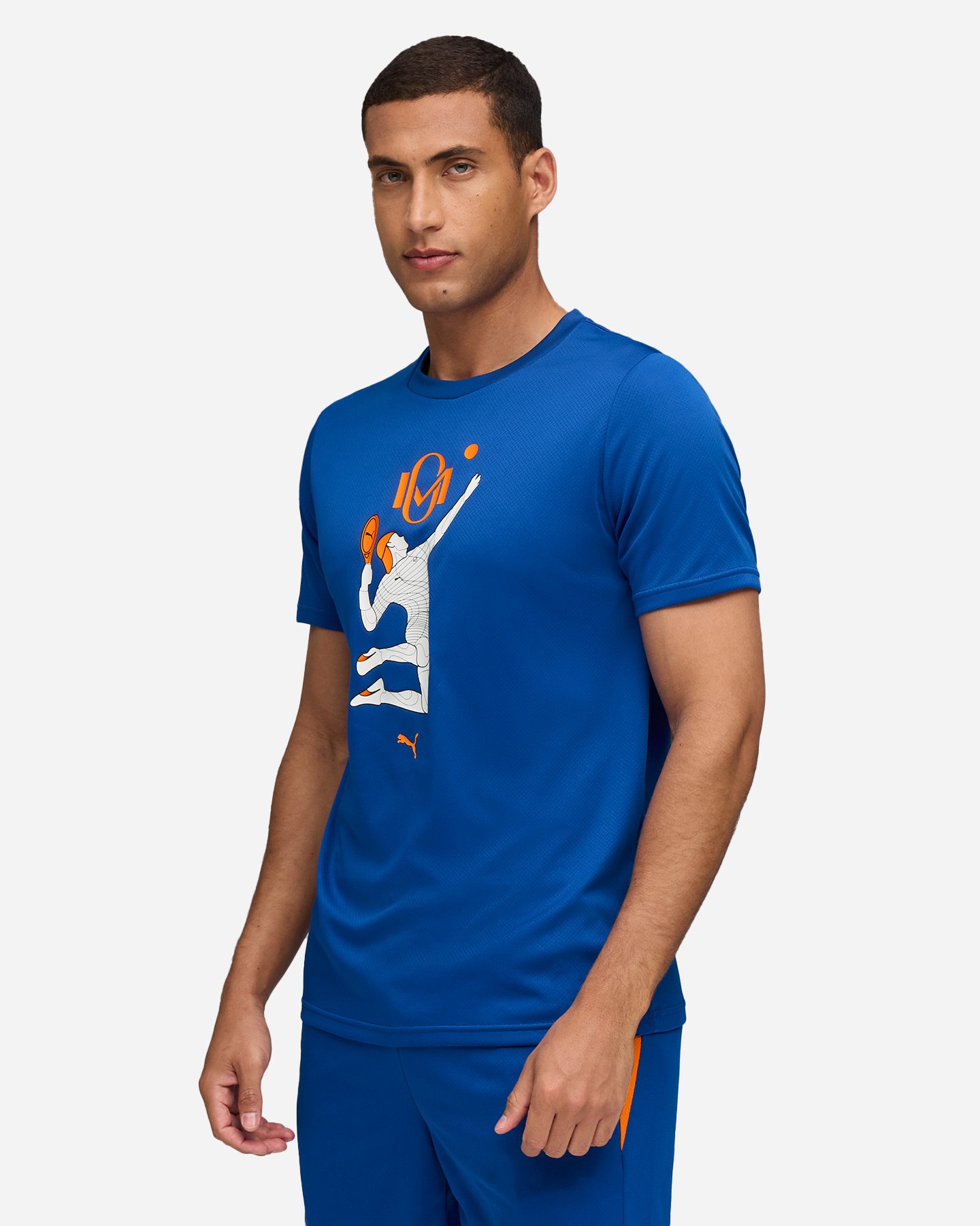 T-shirt tennis PUMA INDIVIDUAL PADEL MOMO M - Blu - 2 | Cisalfa Sport