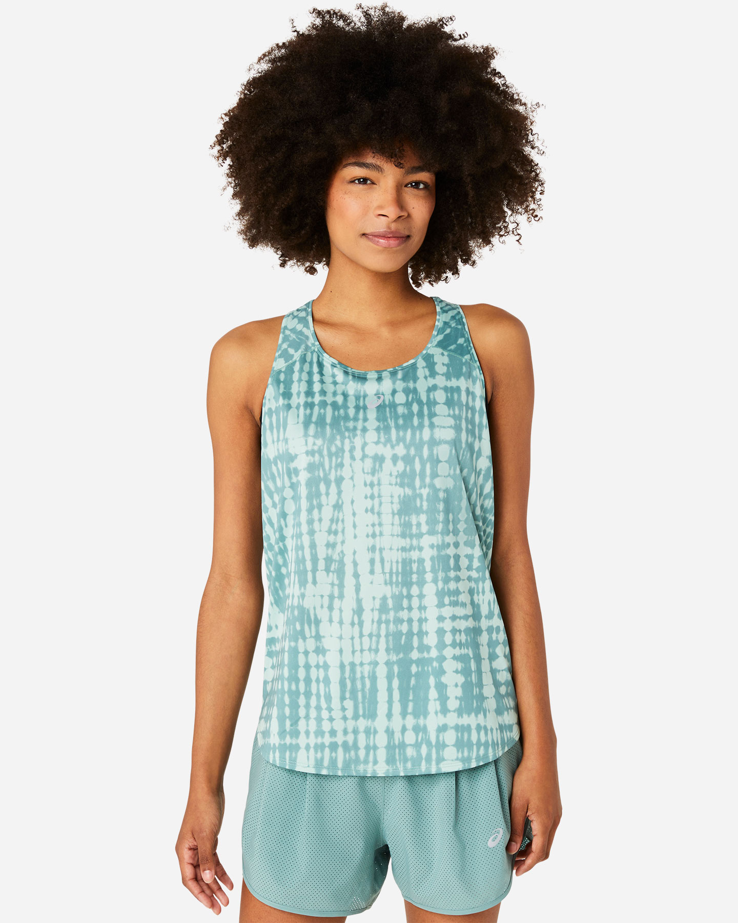 Canotta running ASICS ROAD ALL OVER PRINT W - Verde - 0 | Cisalfa Sport