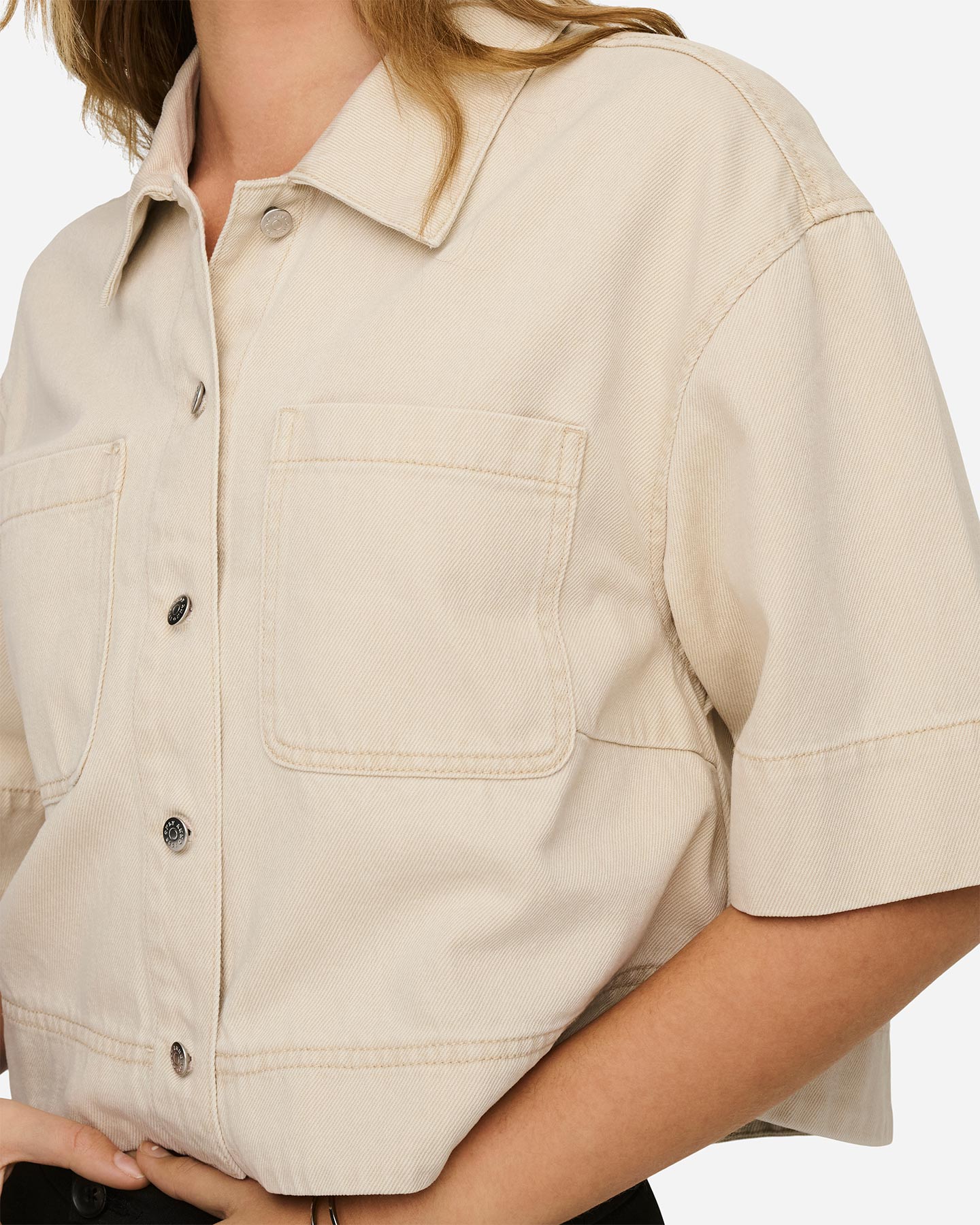 Camicia ONLY CLEO MAISA CROP W - Beige - 4 | Cisalfa Sport