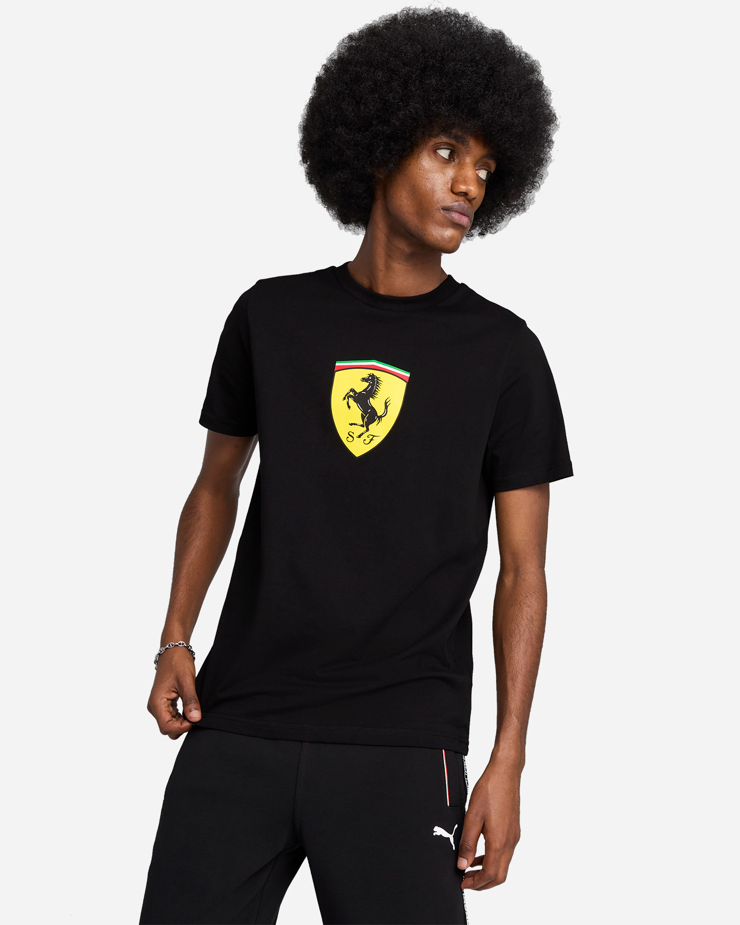 T-shirt PUMA FERRARI COLORED BIG SHIELD M - Nero - 2 | Cisalfa Sport