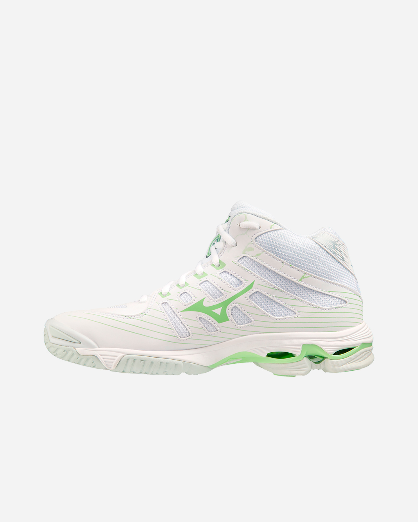 Scarpe volley MIZUNO WAVE VOLTAGE MID W - Bianco - 4 | Cisalfa Sport