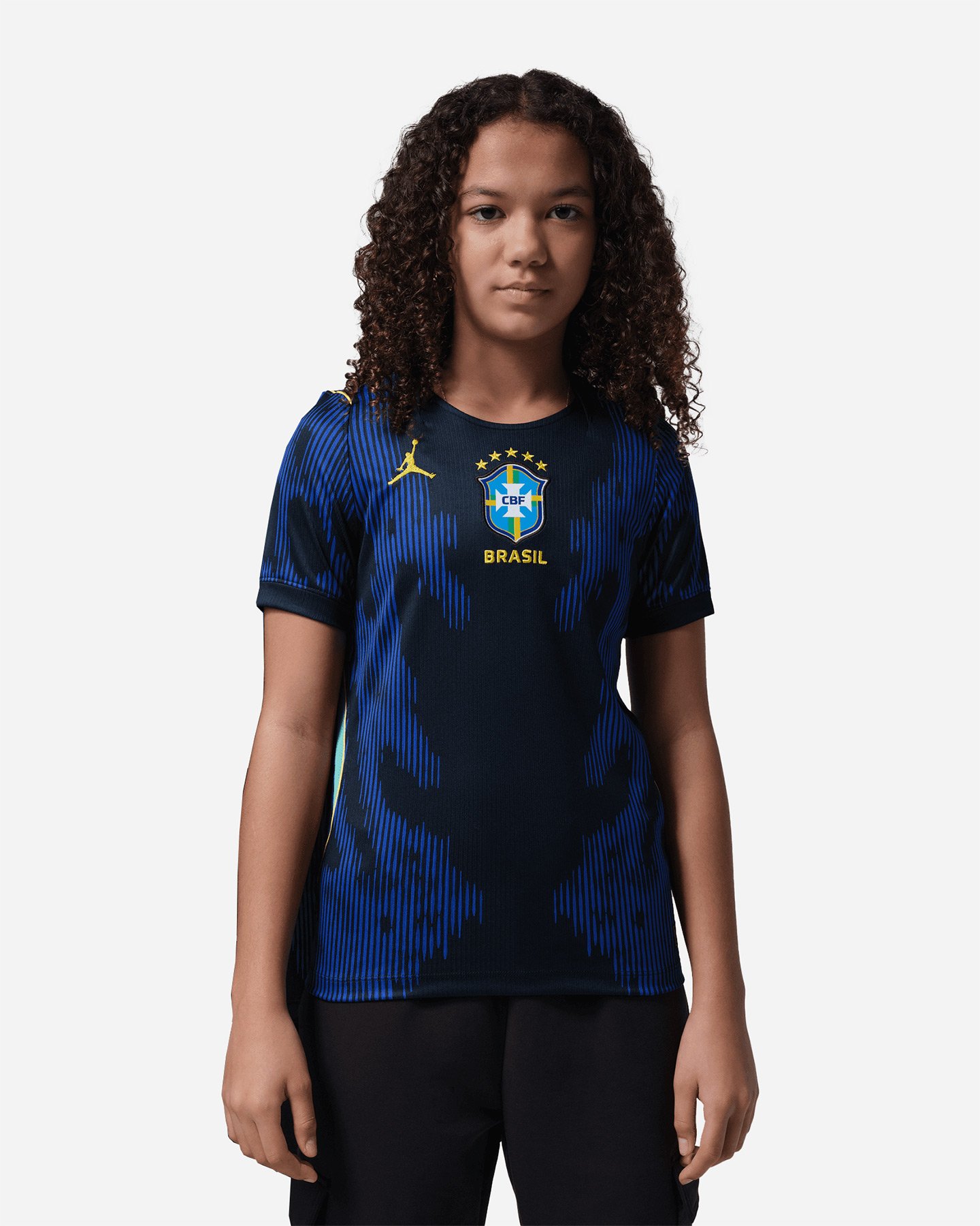 Maglia calcio ufficiale NIKE BRASILE AWAY 26 JR - Blu - 2 | Cisalfa Sport
