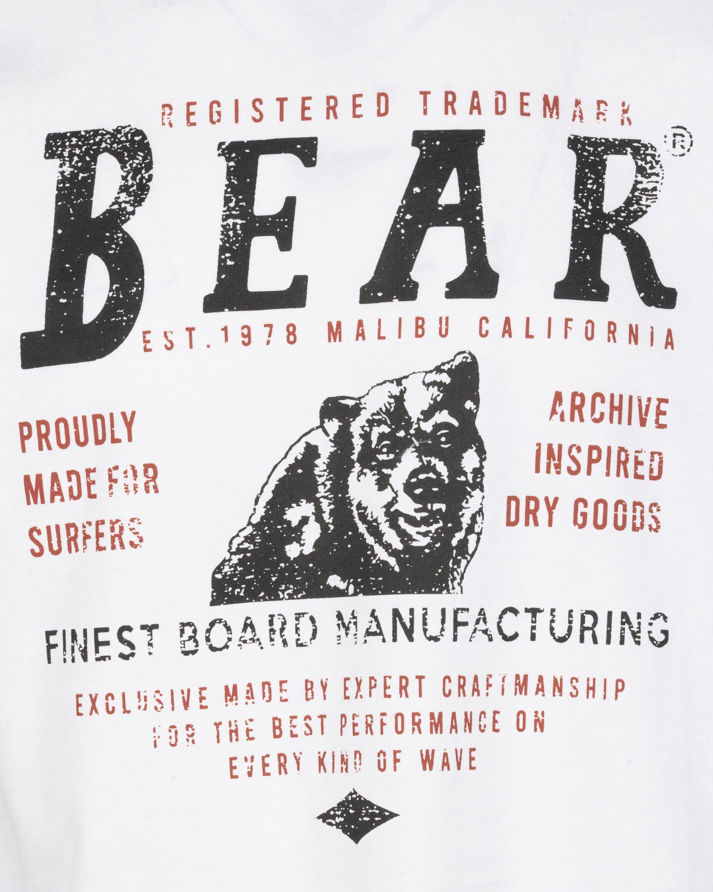 T-shirt BEAR ICONIC SURF M - Bianco - 2 | Cisalfa Sport