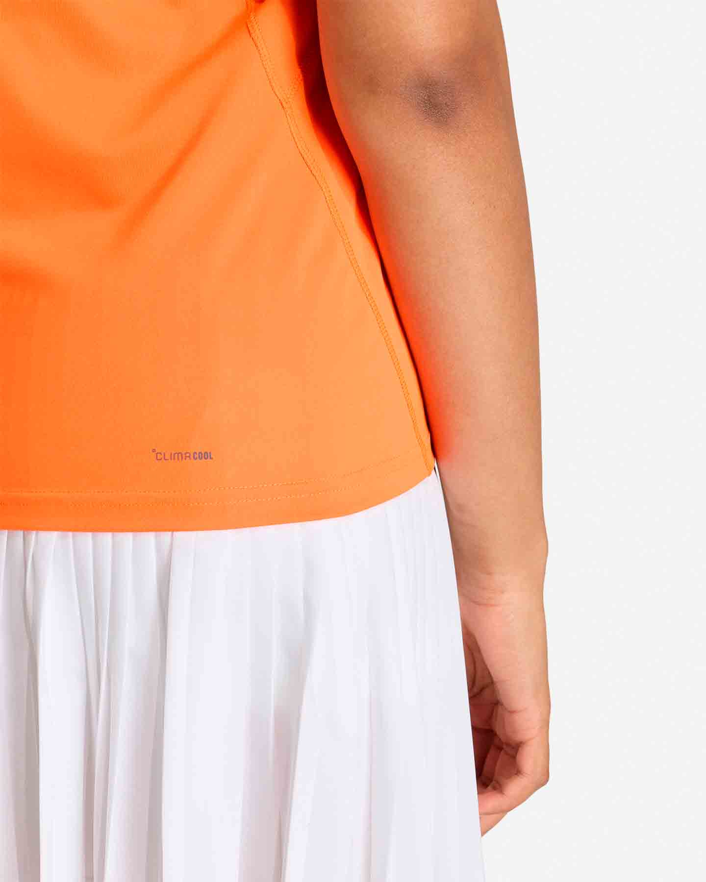 T-shirt tennis ADIDAS CLUB W - Arancione - 5 | Cisalfa Sport