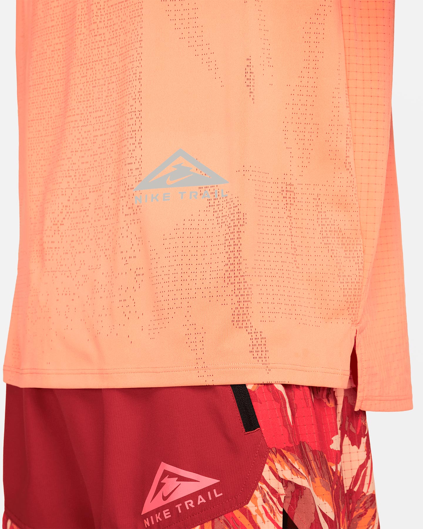 T-shirt running NIKE DRI FIT TRAIL RISE 365 M - Arancione - 3 | Cisalfa Sport
