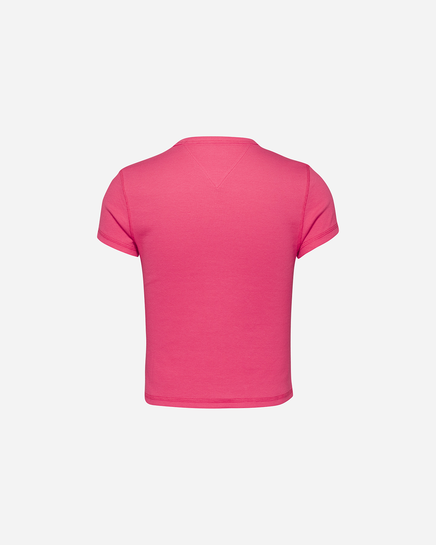 T-shirt TOMMY HILFIGER RIB LOGO BADGE W - Fucsia - 1 | Cisalfa Sport