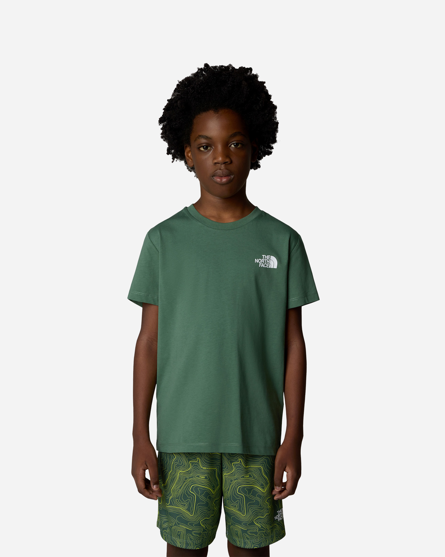 T-shirt THE NORTH FACE BOX LOGO BACK JR - Verde - 2 | Cisalfa Sport