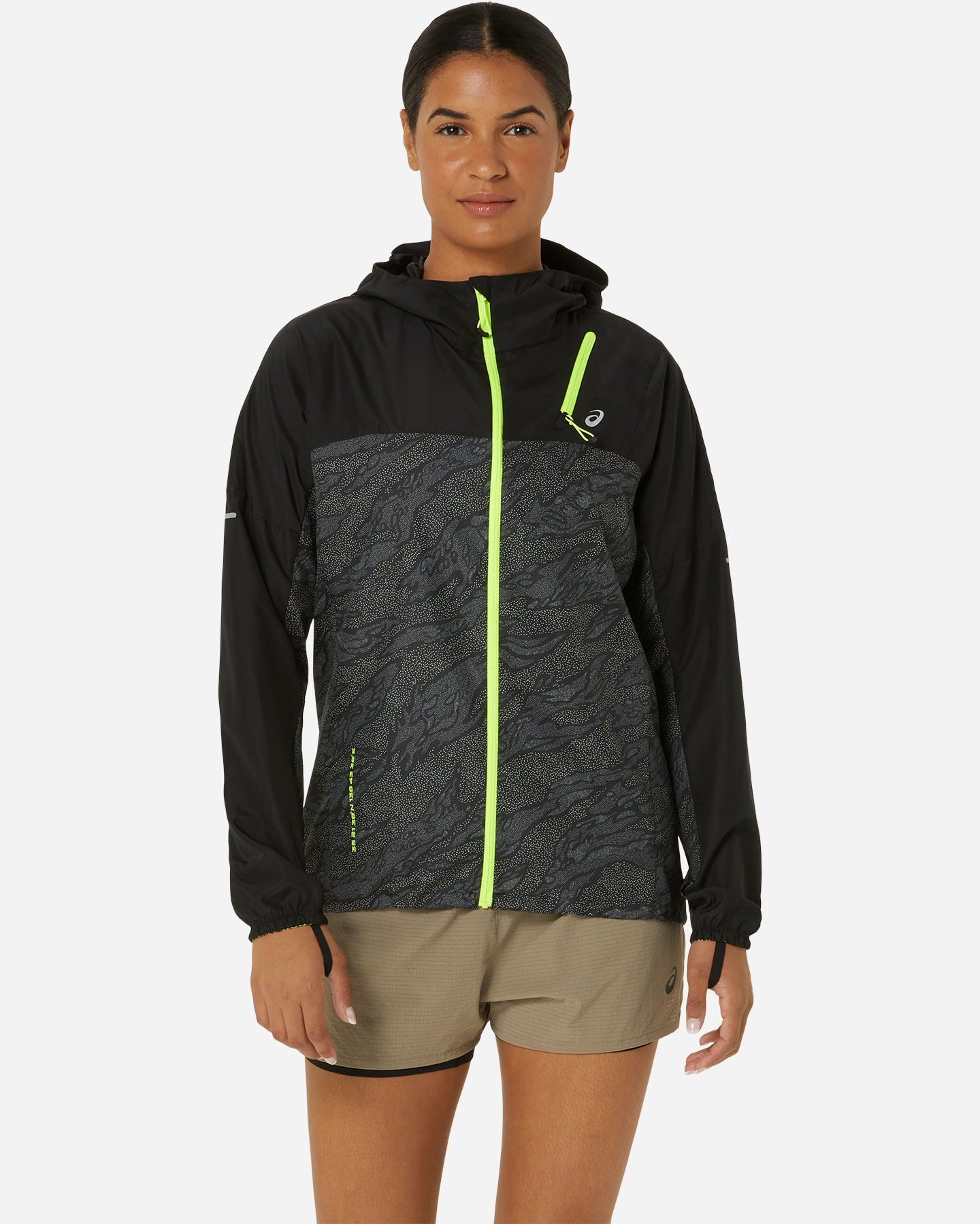 Giacca running ASICS FUJITRAIL PACKABLE WINDBREAKER W - Nero - 0 | Cisalfa Sport