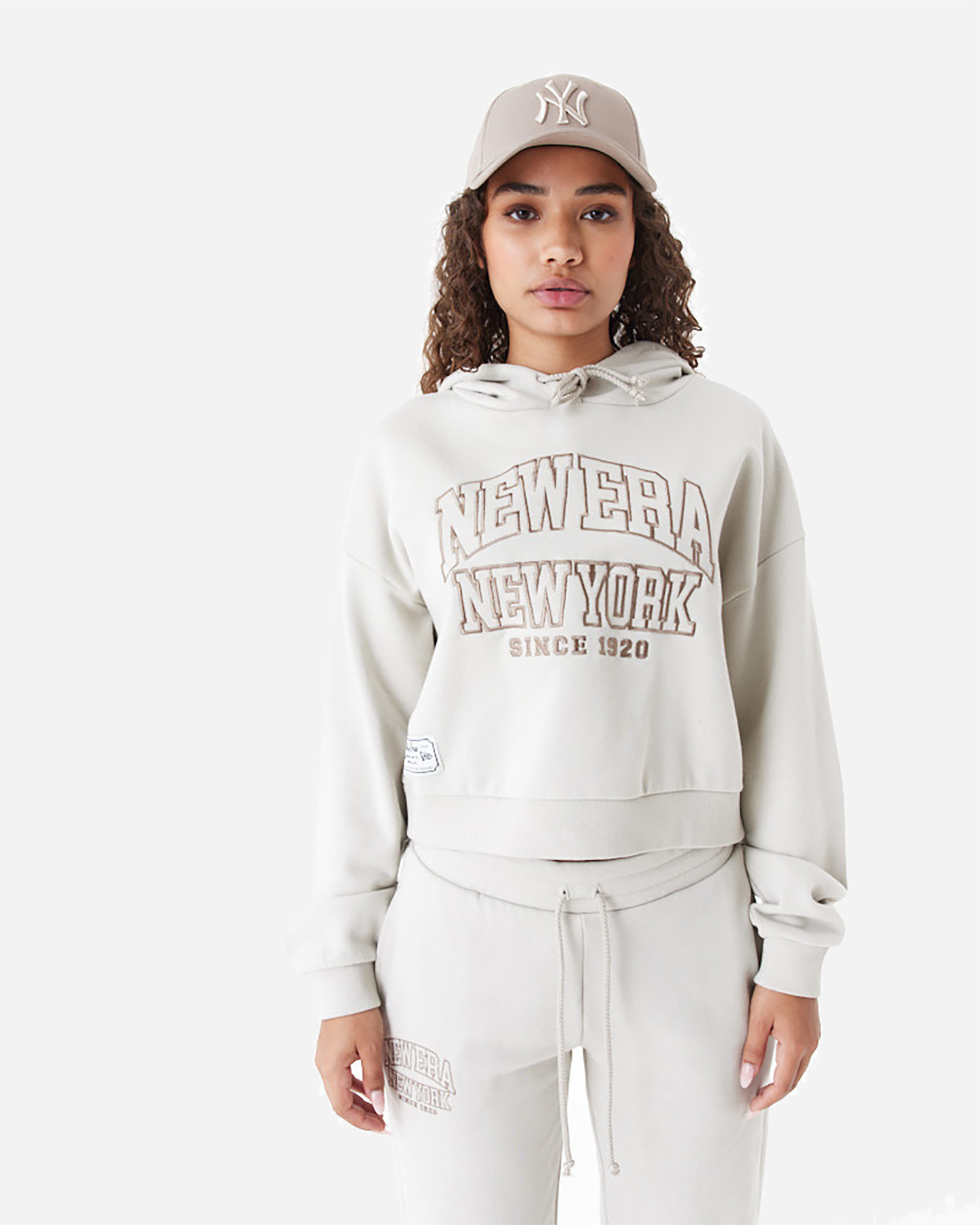 Felpa NEW ERA CROP BIG LOGO W - Bianco - 3 | Cisalfa Sport