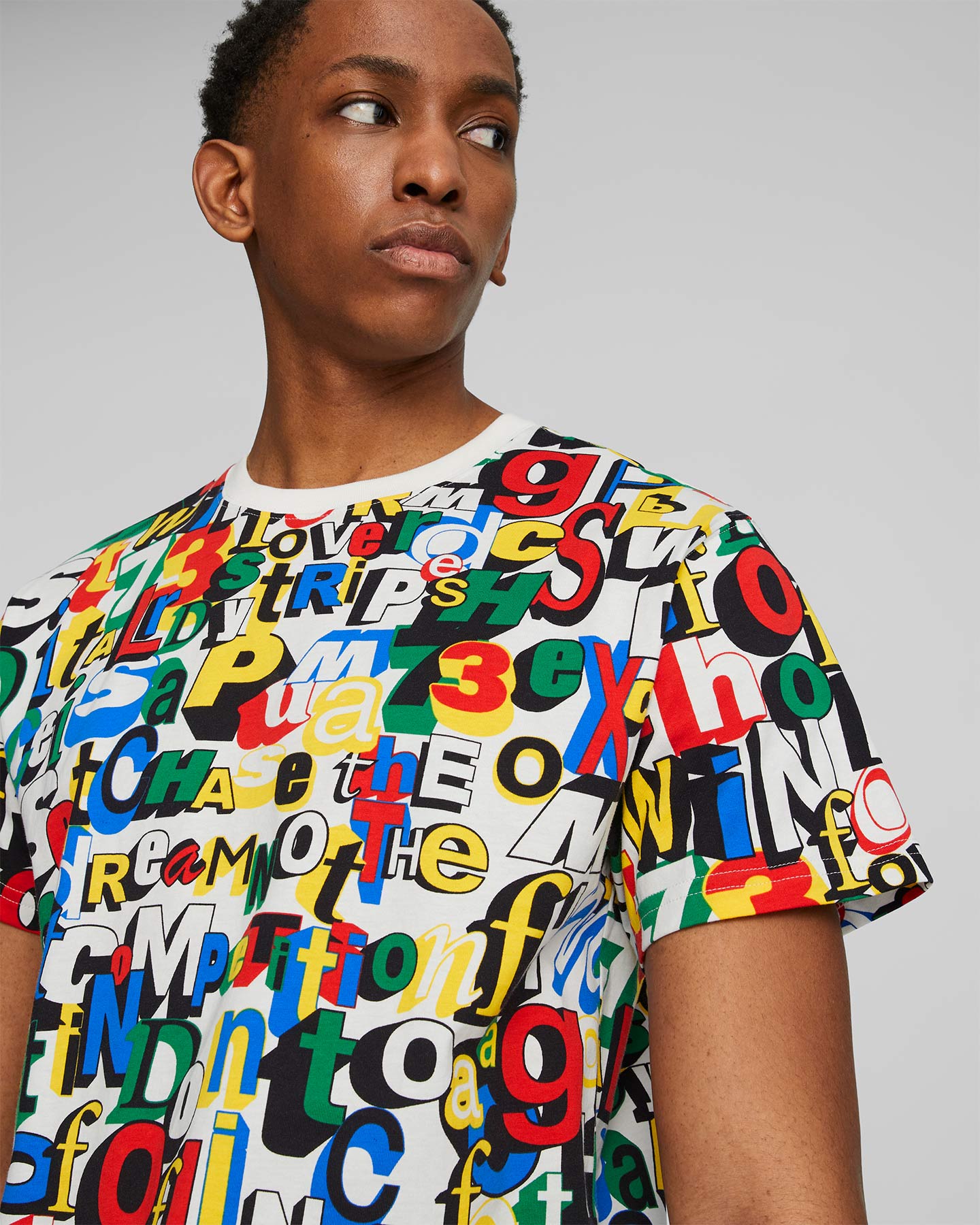 T-shirt PUMA TRASH TALK ALL OVER M - Color mix - 4 | Cisalfa Sport