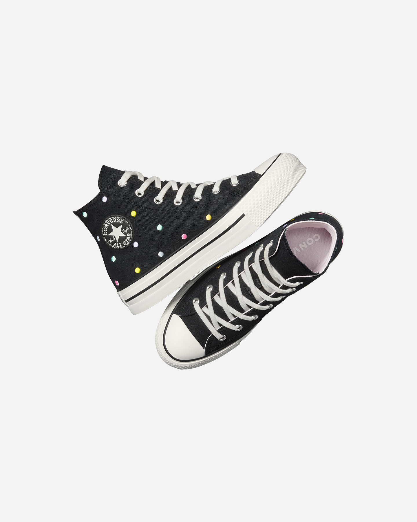 Scarpe sneakers CONVERSE CHUCK TAYLOR ALL STAR EVA LIFT HIGH JR - Nero - 2 | Cisalfa Sport