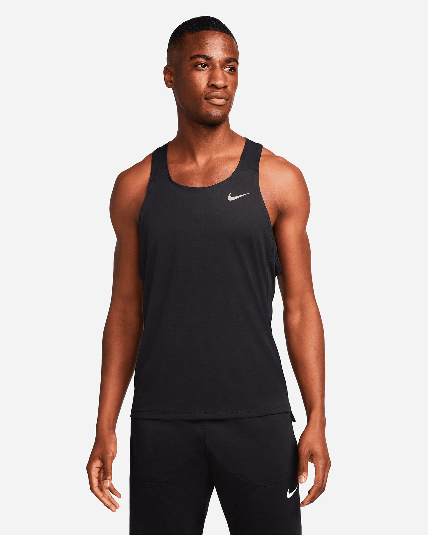 Canotta running NIKE DRI FIT FAST M - Nero - 0 | Cisalfa Sport
