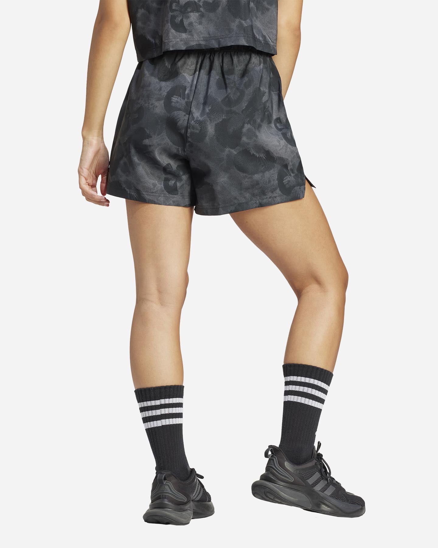 Pantaloncini ADIDAS FLOWER W - Nero - 2 | Cisalfa Sport