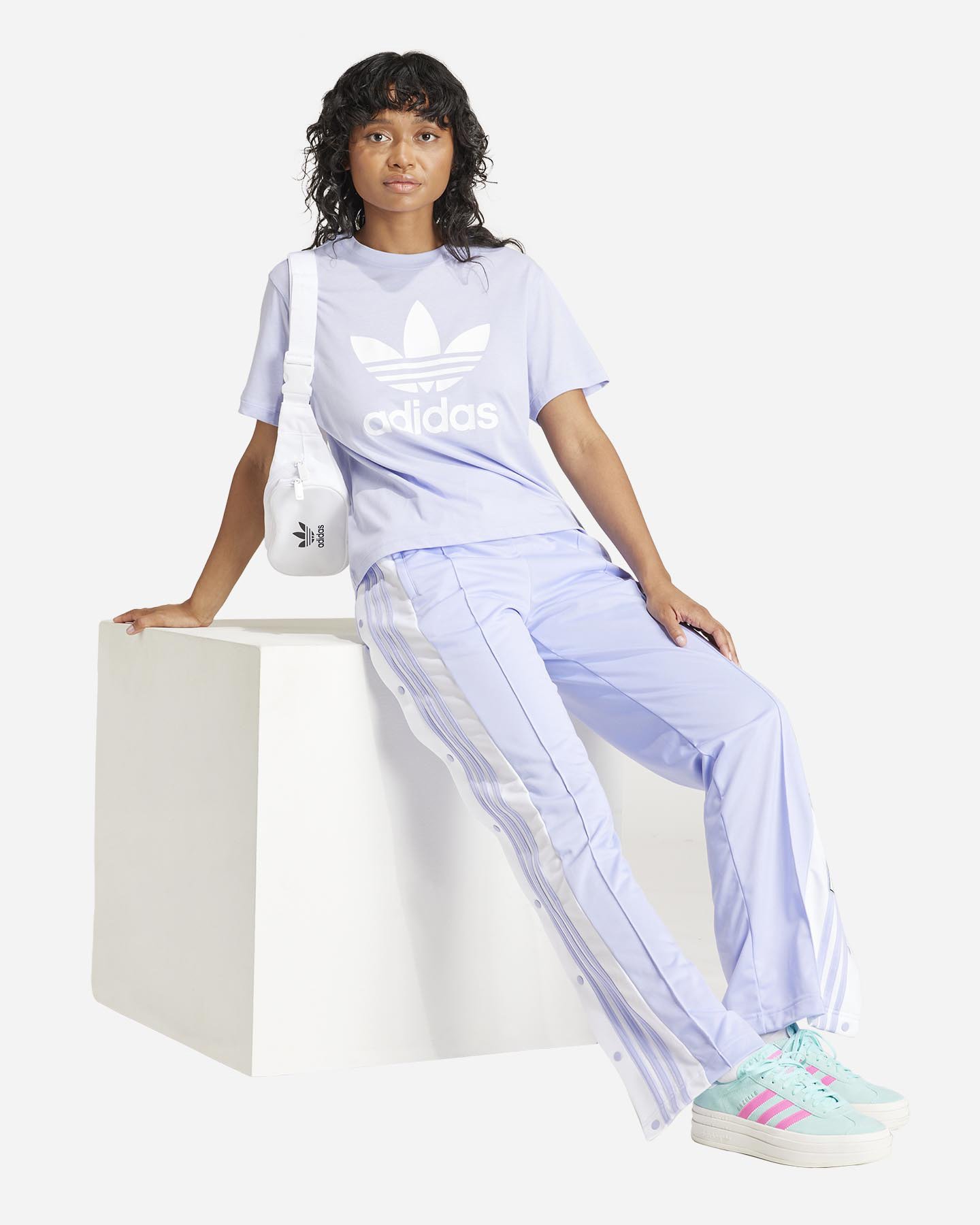T-shirt ADIDAS ORIGINAL TREFOIL W - Viola - 3 | Cisalfa Sport