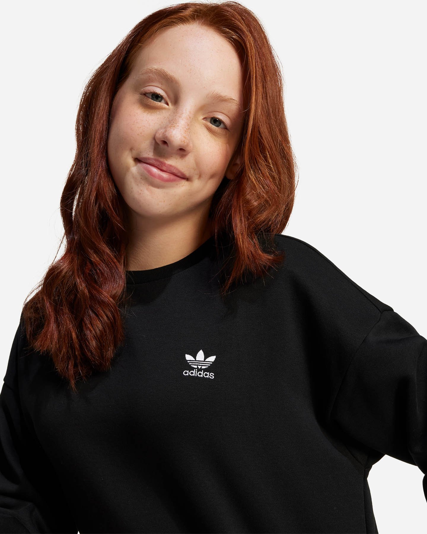 Felpa ADIDAS SMALL LOGO JR - Nero - 5 | Cisalfa Sport