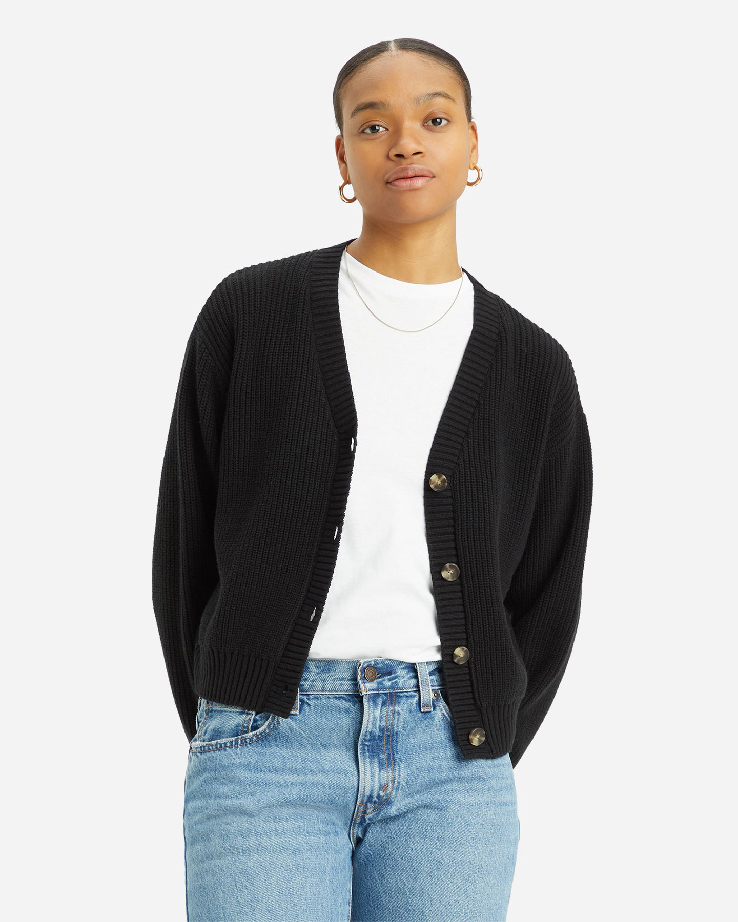 Cardigan LEVI'S STRIPED W - Nero - 0 | Cisalfa Sport