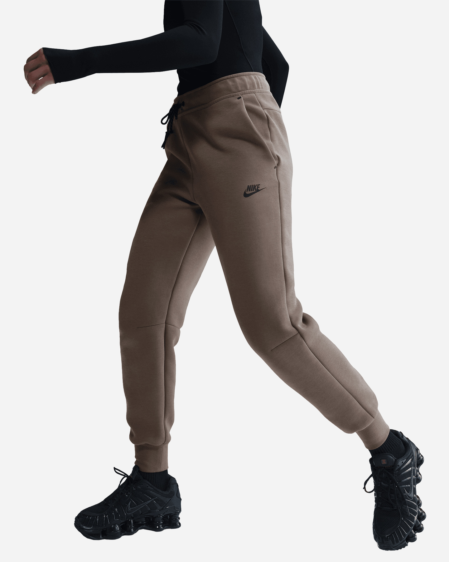 Pantalone NIKE TECH FLEECE W - Marrone - 2 | Cisalfa Sport