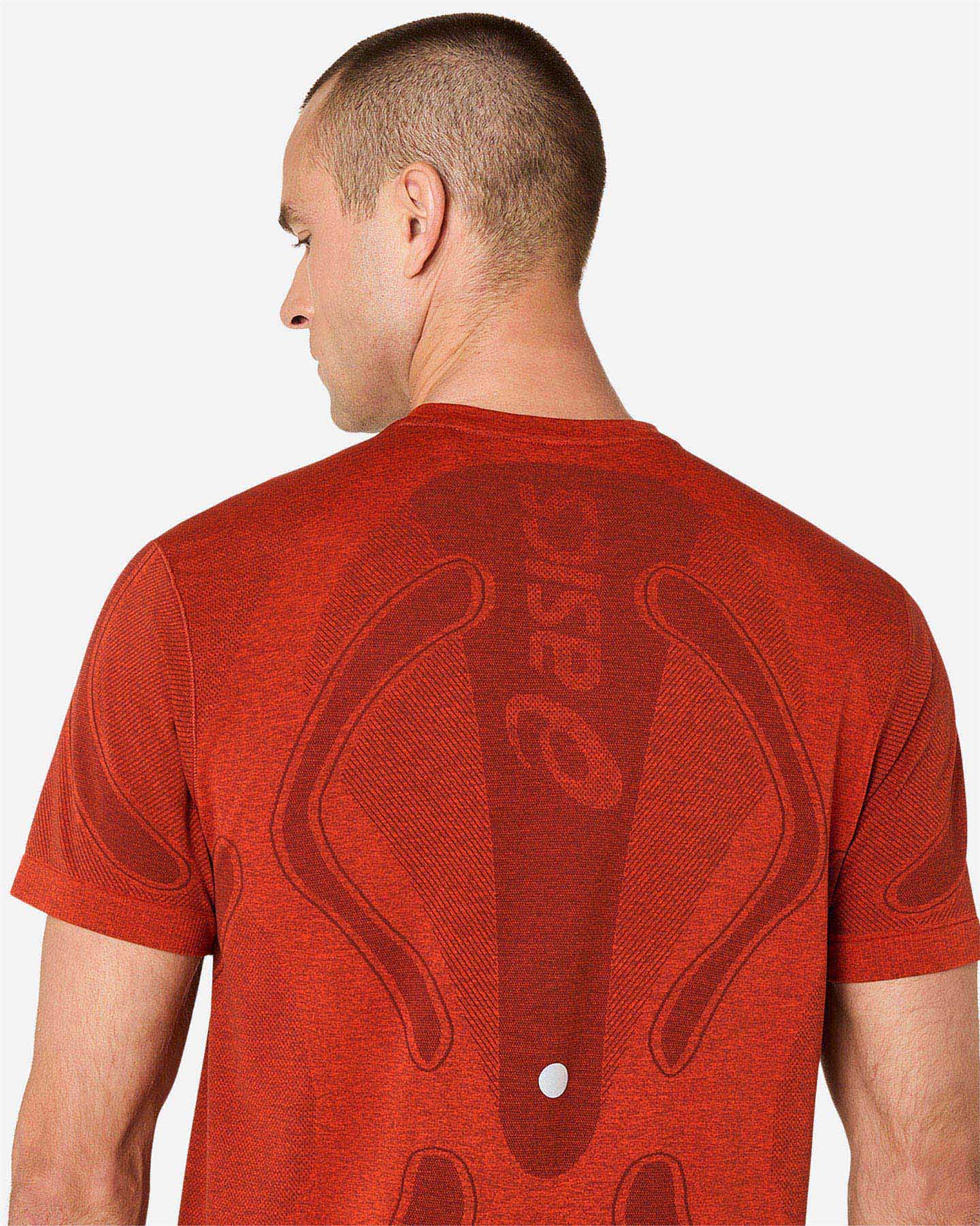 T-shirt running ASICS ROAD M - Rosso - 5 | Cisalfa Sport