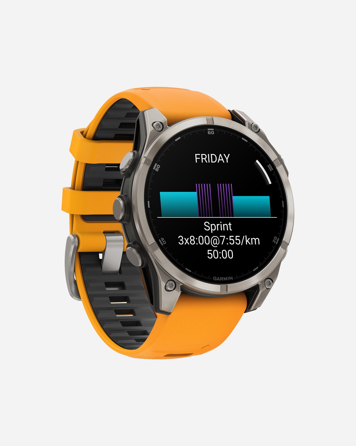 Orologio multifunzione GARMIN FENIX 8 AMOLED 47MM SAPPHIRE  - Arancione - 3 | Cisalfa Sport