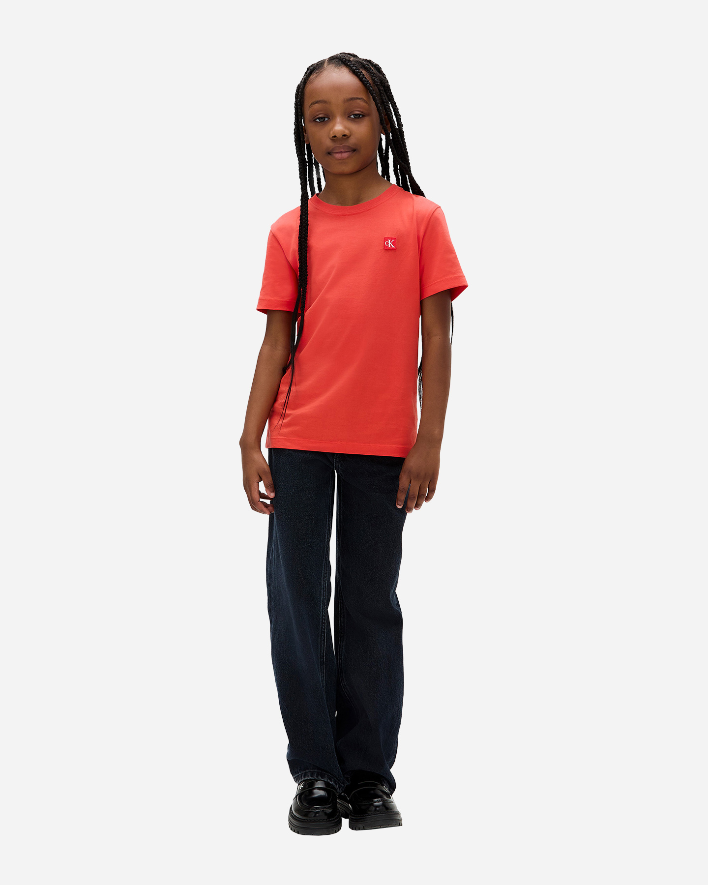 T-shirt CALVIN KLEIN JEANS MINI BADGE JR - Rosso - 1 | Cisalfa Sport