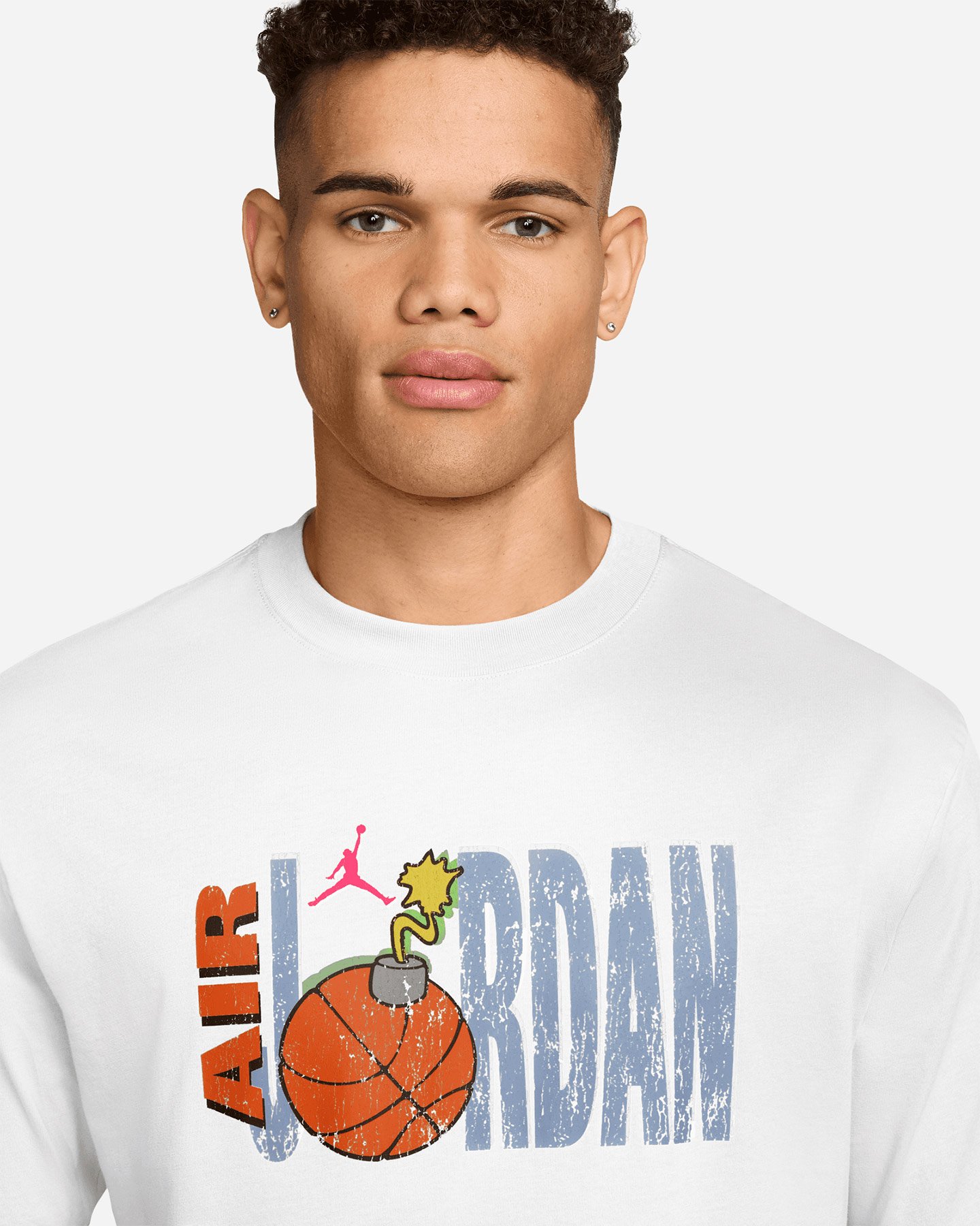 T-shirt NIKE JORDAN CRTOON PRINT GFX M - Bianco - 2 | Cisalfa Sport