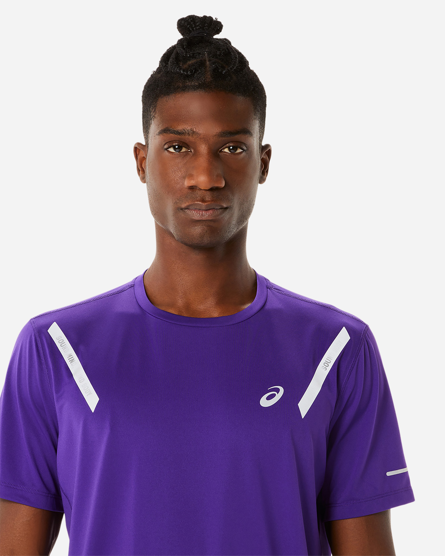 T-shirt running ASICS LITE-SHOW M - Viola - 3 | Cisalfa Sport