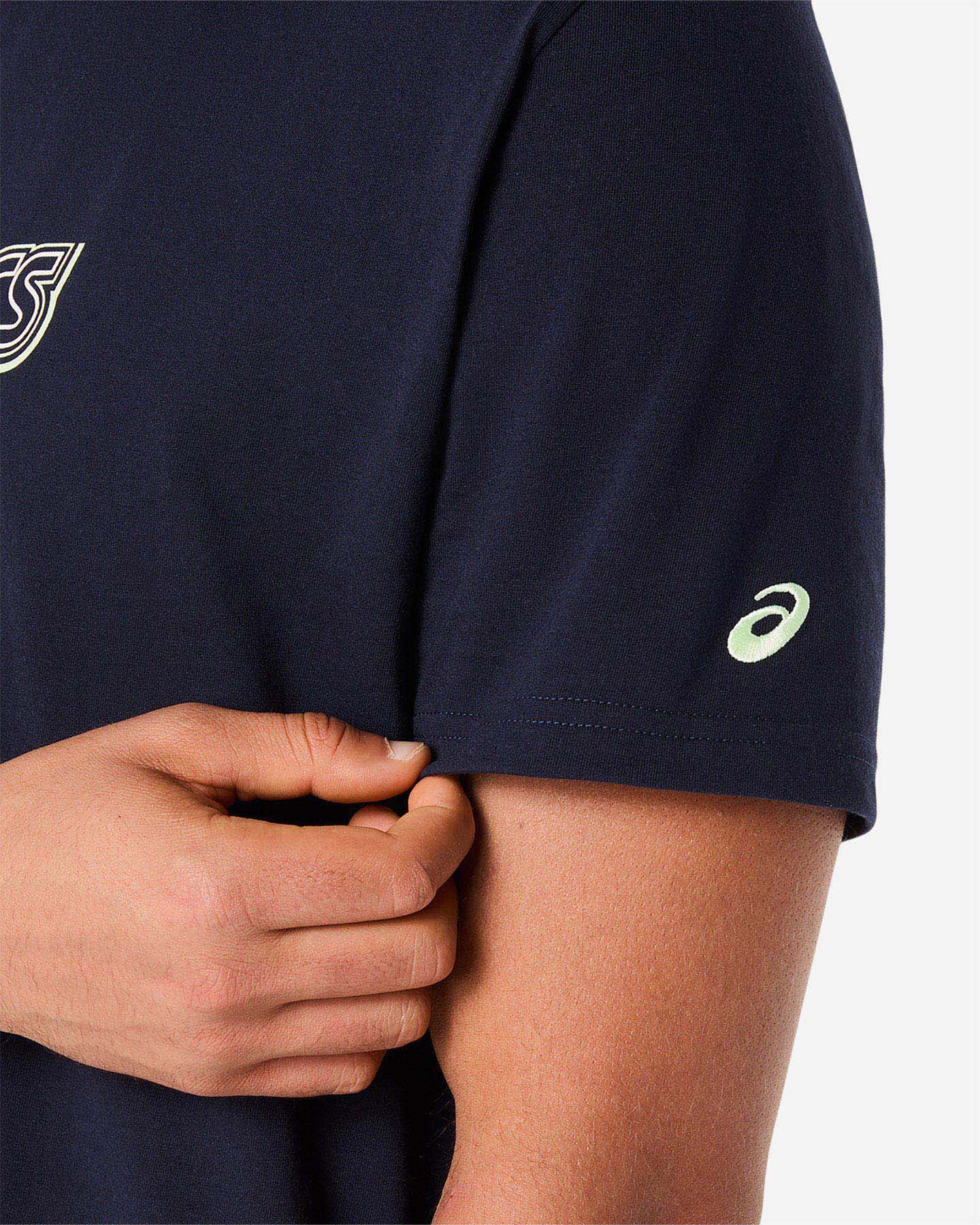 T-shirt ASICS LOGO M - Blu - 5 | Cisalfa Sport