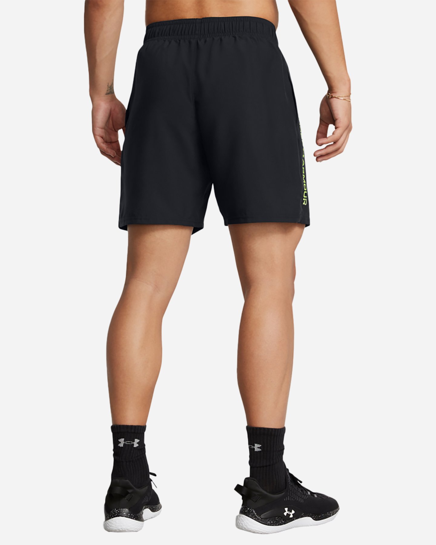 Pantalone training UNDER ARMOUR TECH WOVEN WORDMARK M - Nero - 1 | Cisalfa Sport