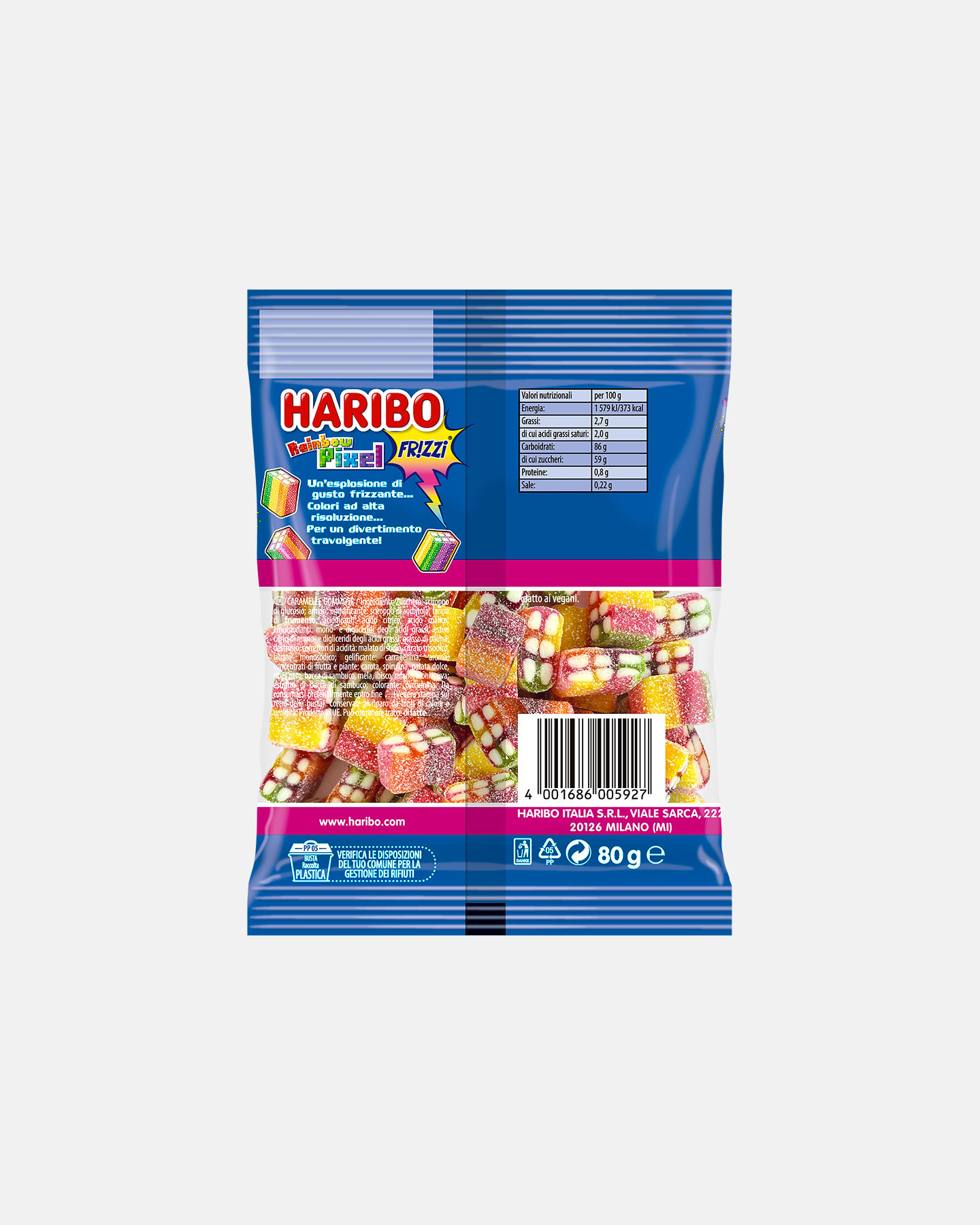 Energetico HARIBO PIXEL FRIZZI 80 G  - Color mix - 1 | Cisalfa Sport