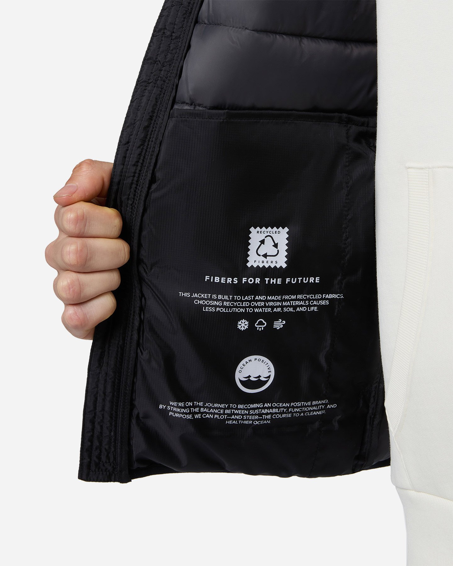 Giubbotto NORTH SAILS RECYCLED SKYE RIPSTOP M - Nero - 4 | Cisalfa Sport