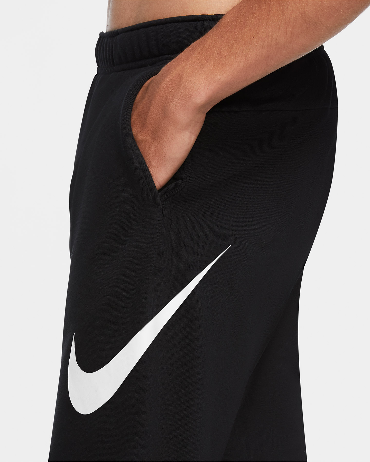Pantalone training NIKE TAPERED SWOOSH M - Nero - 4 | Cisalfa Sport