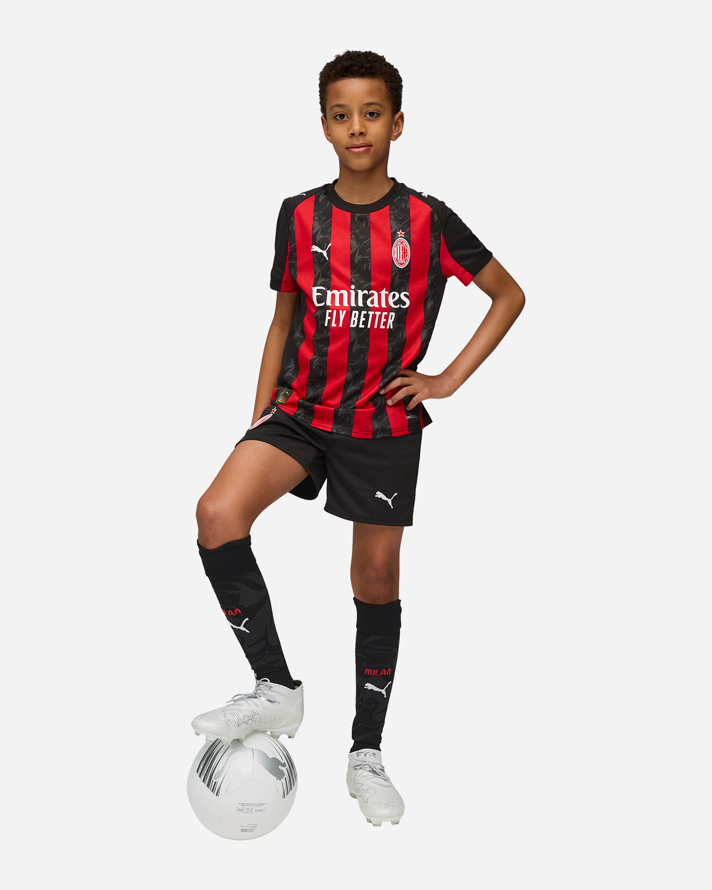 Pantaloncini calcio ufficiali PUMA MILAN HOME 25-26 JR - Nero - 5 | Cisalfa Sport