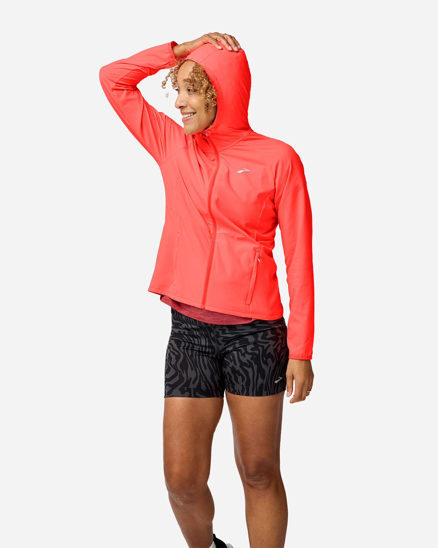 Giacca running BROOKS CANOPY W - Rosso - 1 | Cisalfa Sport