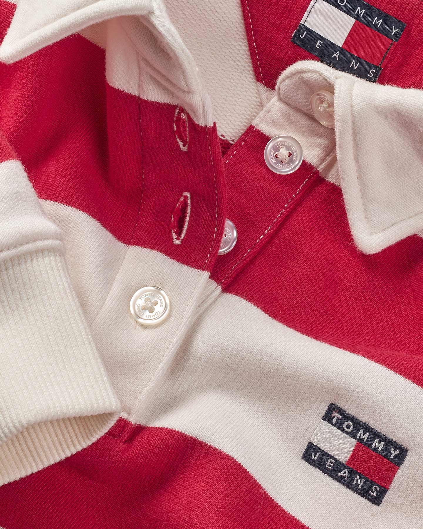 Polo TOMMY HILFIGER BOXY STRIPE W - Rosso - 5 | Cisalfa Sport