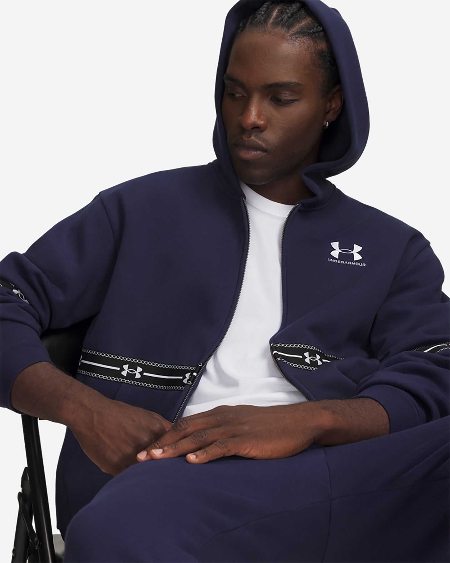 Felpa UNDER ARMOUR ICON M - Blu Navy - 2 | Cisalfa Sport