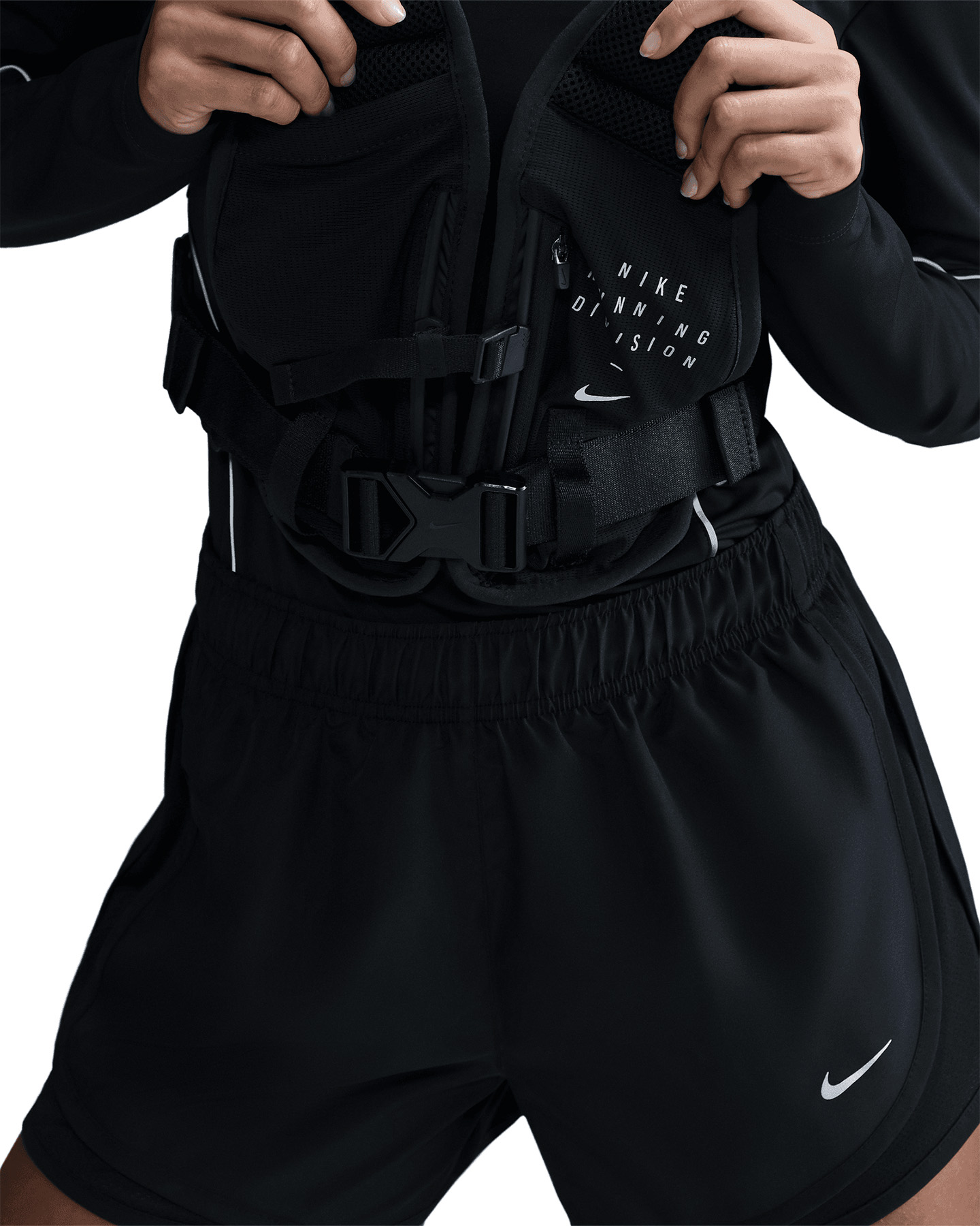 Short running NIKE TEMPO W - Nero - 3 | Cisalfa Sport