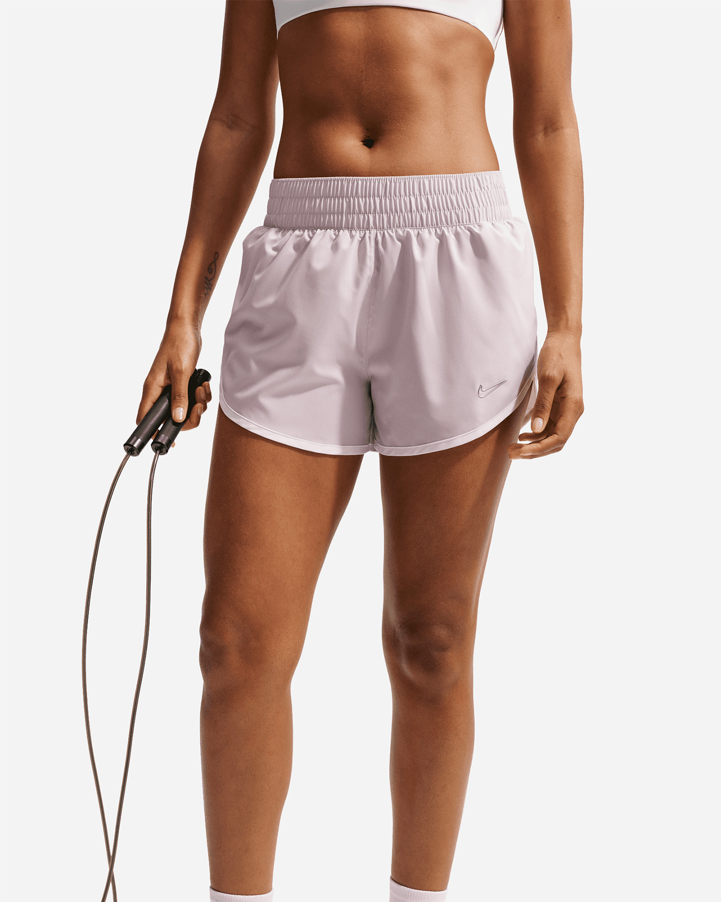 Short training NIKE ONE SWOOSH W - Rosa - 3 | Cisalfa Sport