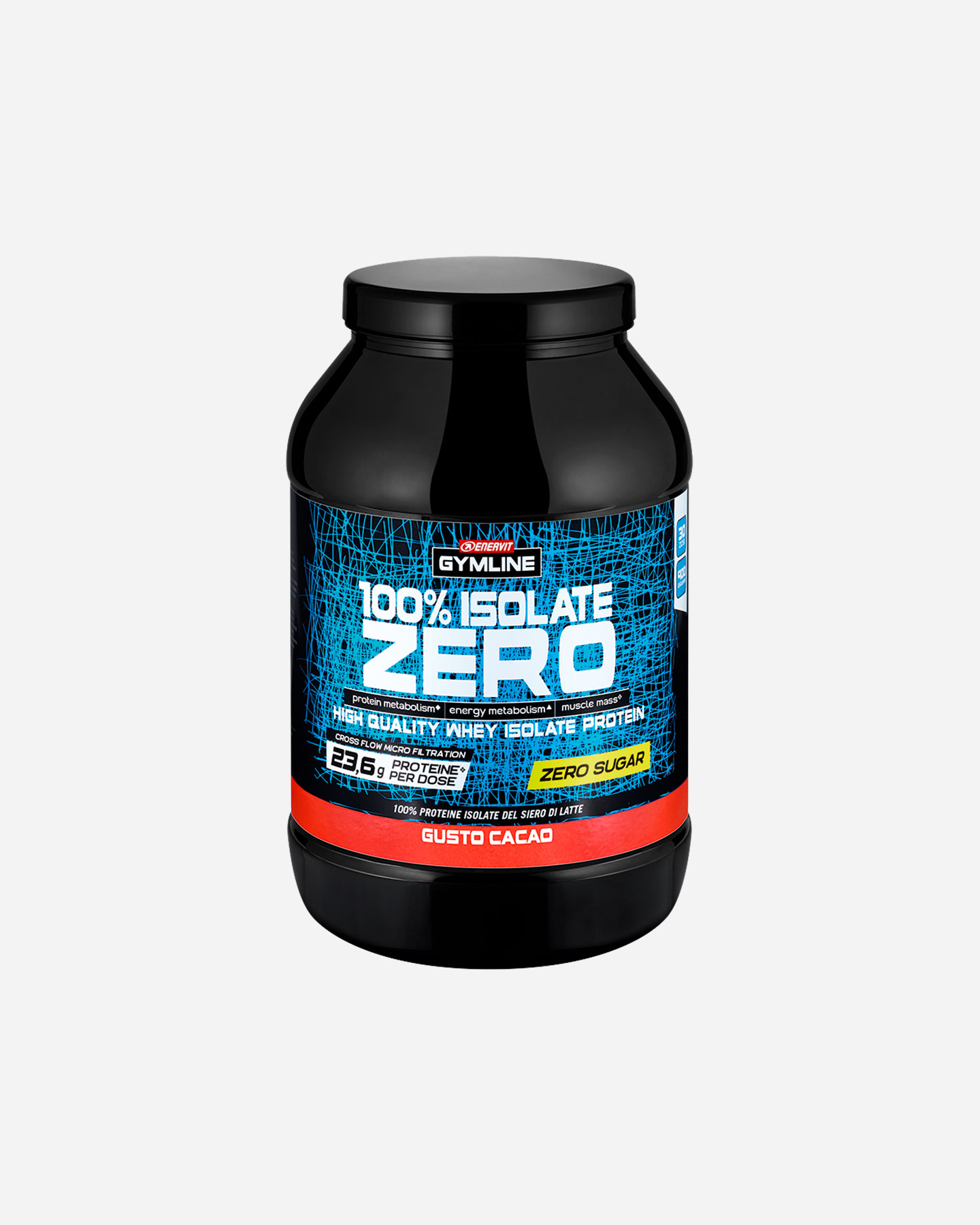 Energetico ENERVIT 100% WHEY PROTEIN ISOLATE ZERO 900G CACAO  - Color mix - 0 | Cisalfa Sport