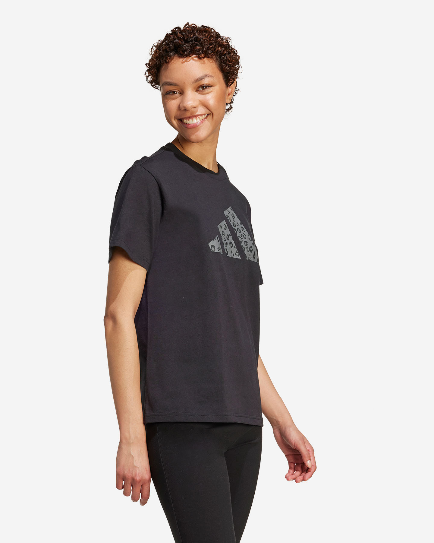T-shirt ADIDAS BIG LOGO CAMOU W - Nero - 3 | Cisalfa Sport