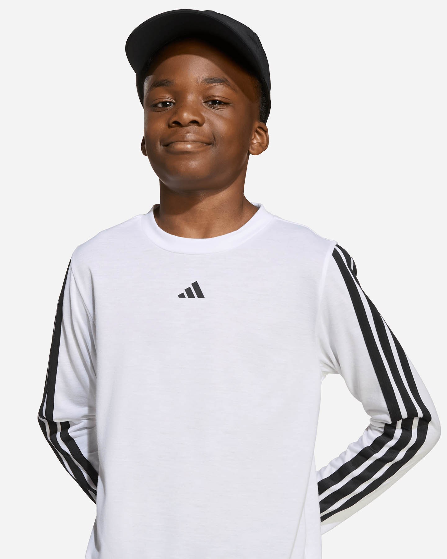 T-shirt ADIDAS 3STRIPES JR - Bianco - 4 | Cisalfa Sport
